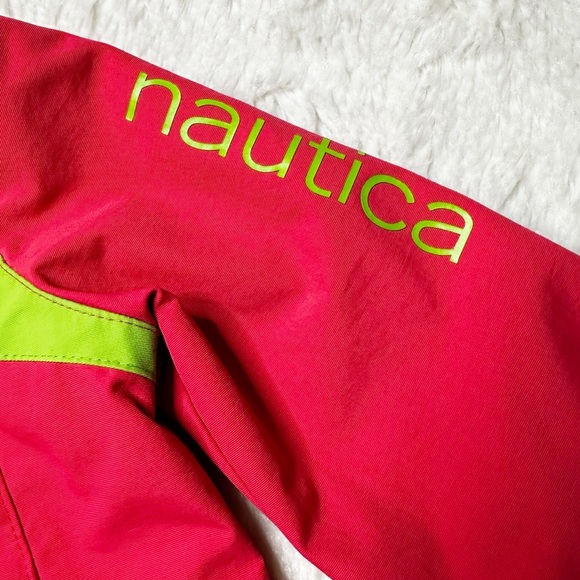 Nautica Full Zip Waterproof Hooded Windbreaker Jacket Girl’s 12-18M - Picture 6 of 12